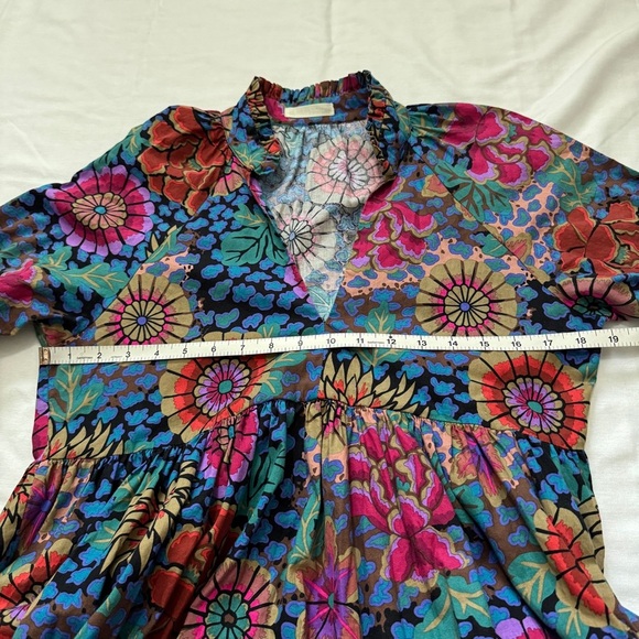 Cheeky Vintage Small Floral Maxi Dress ~ Retro Vibes Modest Cottagecore Boho - Picture 5 of 7